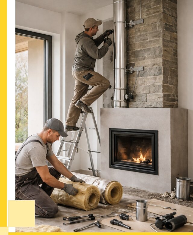 Монтаж дымоходов для каминов в Новокуйбышевске от 15363 р. ЭриданНвб