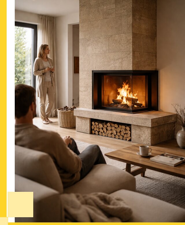 Угловые камины из кирпича установка в Новокуйбышевске от 153630 р. ЭриданНвб