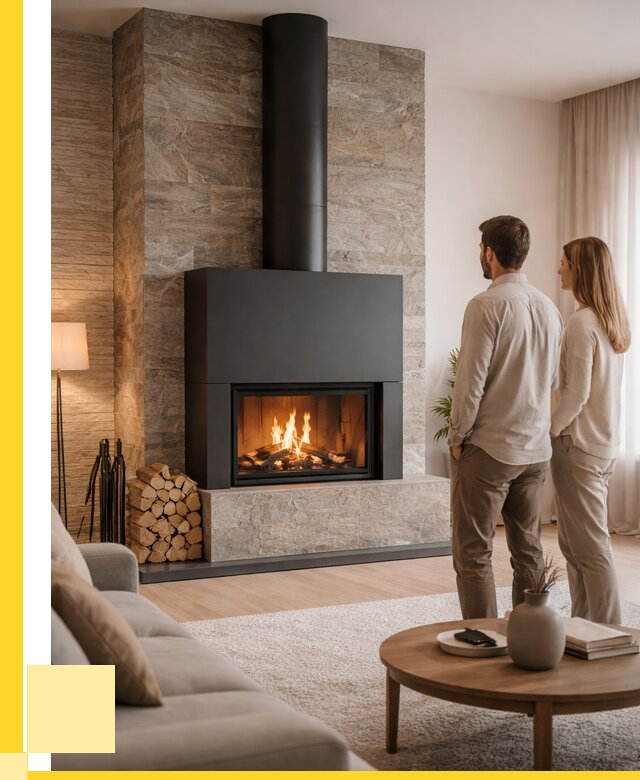 Закрытые камины под ключ в Новокуйбышевске от 122904 р., ЭриданНвб