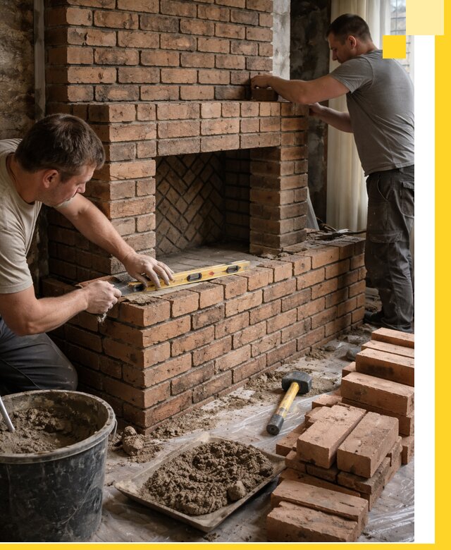 Изготовление и установка кирпичных каминов в Новокуйбышевске