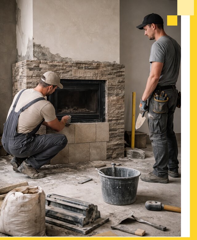 Камины под ключ в Новокуйбышевске: проект, изготовление и монтаж