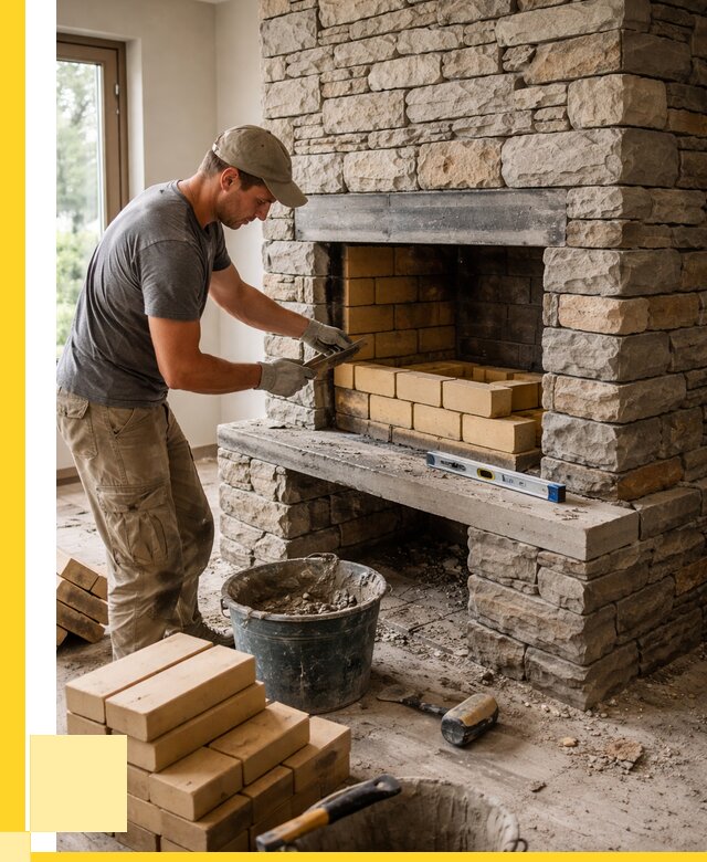 Кладка каминов и камина в Новокуйбышевске от 25605 р. ЭриданНвб