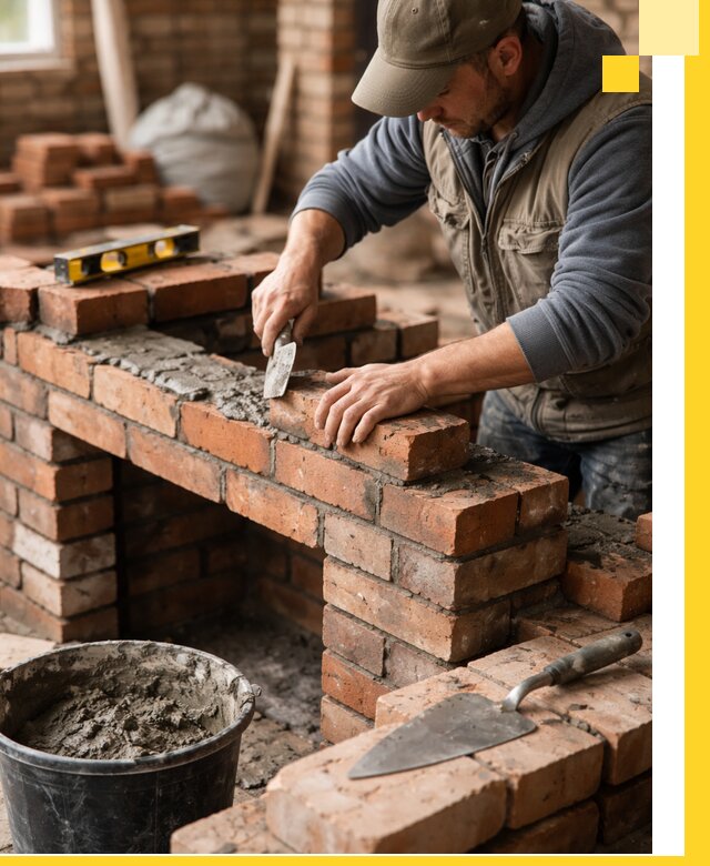 Кладка каминов под ключ в Новокуйбышевске профессиональная отделка и монтаж