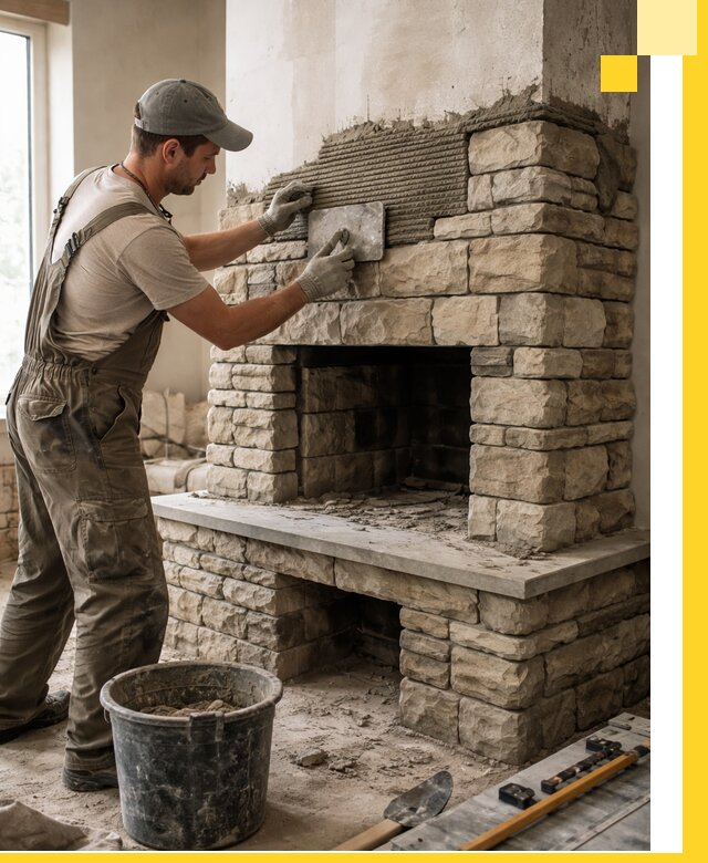 Строительство каминов под ключ в Новокуйбышевске от проектирования до монтажа