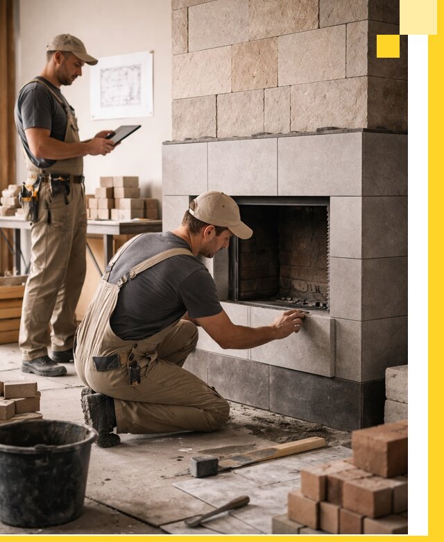 Индивидуальные проекты каминов и каминных систем в Новокуйбышевске