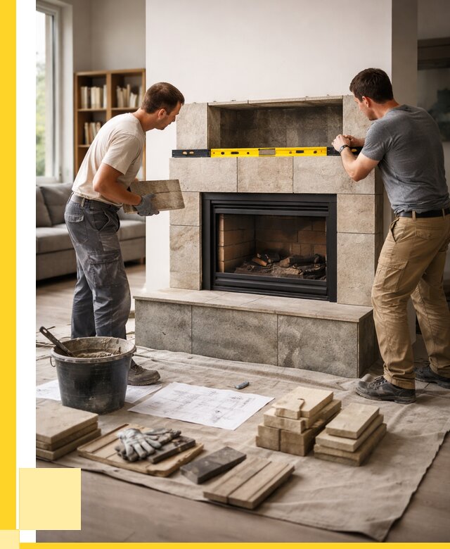 Монтаж каминов и установка в Новокуйбышевске от 46089 р. | ЭриданНвб