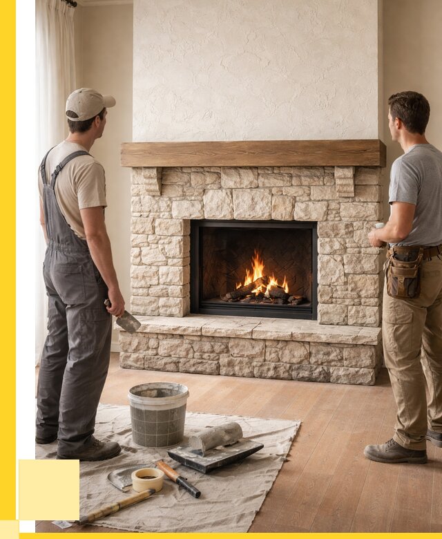 Отделка каминов в Новокуйбышевске от 6657 р. под ключ | ЭриданНвб