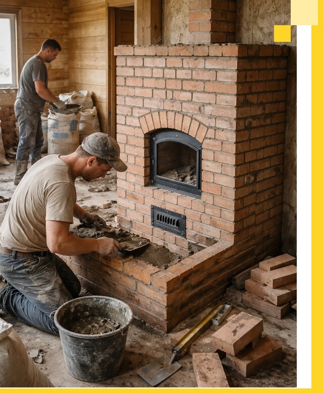 Профессиональное строительство печей в Новокуйбышевске под ключ