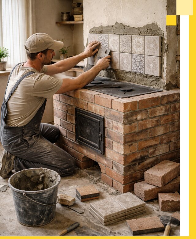 Печи с плитой на заказ монтаж гарантия и сервис в Новокуйбышевске