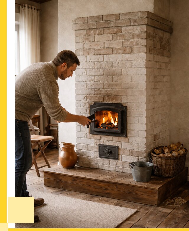 Печь голландка из кирпича в Новокуйбышевске от 87057 р. | ЭриданНвб