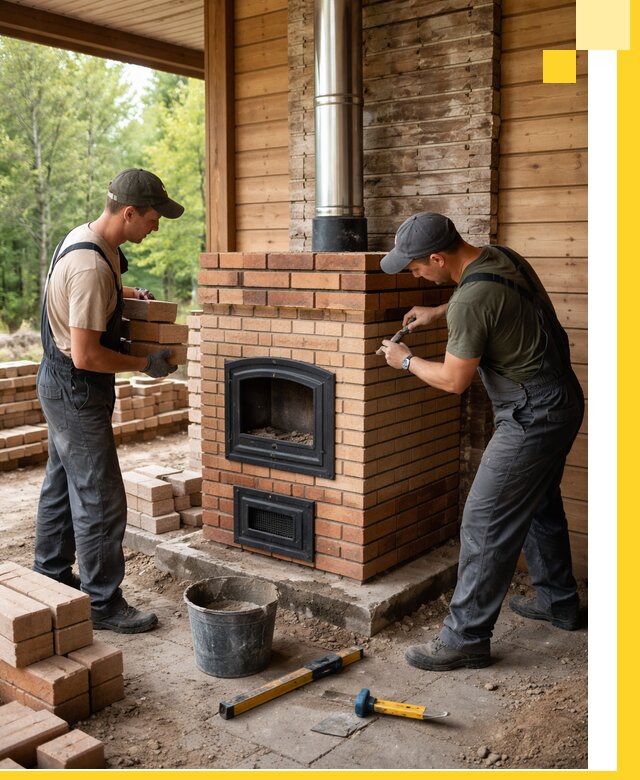 Производство и установка дачных печей под ключ в Новокуйбышевске