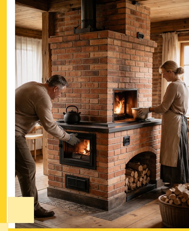 Печи для загородного дома под ключ в Новокуйбышевске от 81936 р. | ЭриданНвб