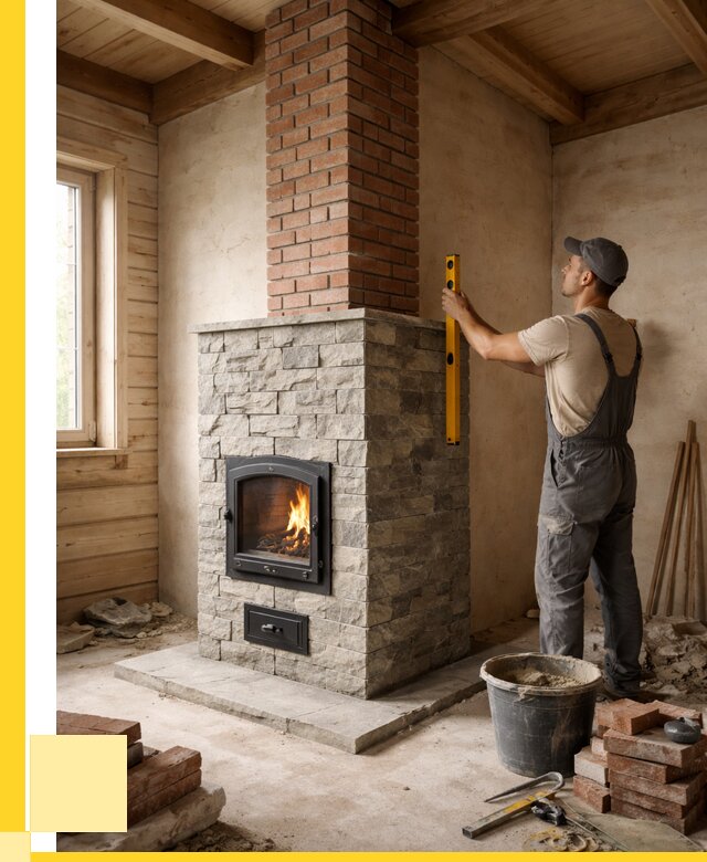 Печи и дымоходы под ключ в Новокуйбышевске от 46089 р., ЭриданНвб