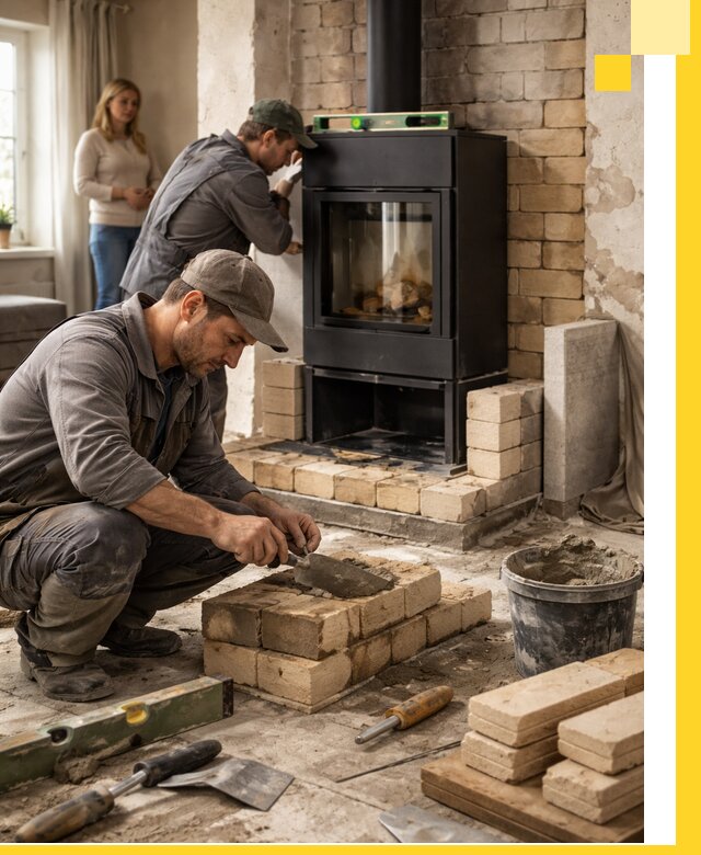 Печи и камины под ключ: проект, установка в Новокуйбышевске