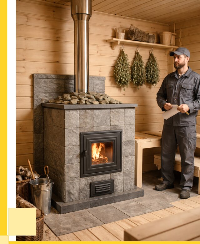 Печи для бани под ключ в Новокуйбышевске от 122904 р. | ЭриданНвб