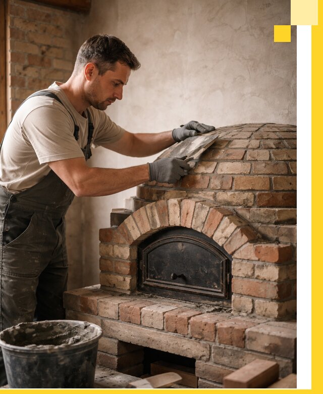 Изготовление и монтаж помпейских печей на заказ в Новокуйбышевске