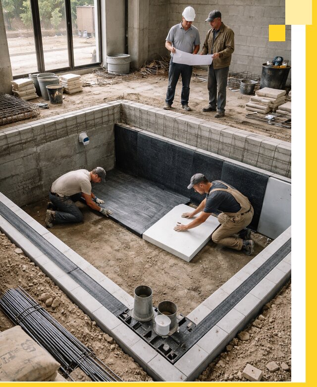 Проекты частных и общественных бассейнов под ключ в Новокуйбышевске