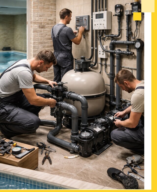 Комплексное оборудование для бассейнов под ключ в Новокуйбышевске