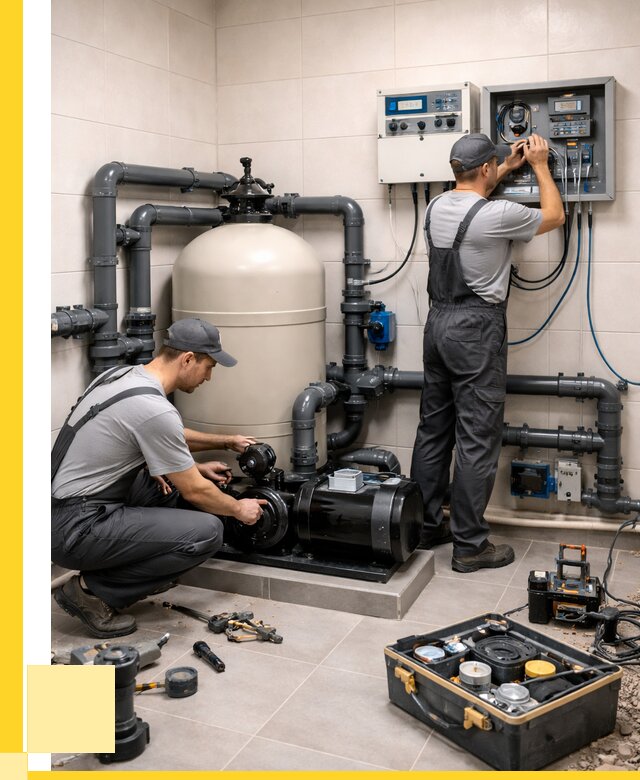 Монтаж оборудования для бассейнов в Новокуйбышевске от 40968 р. | ЭриданНвб