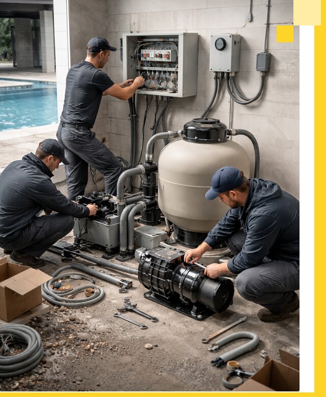 Профессиональный монтаж оборудования для бассейнов в Новокуйбышевске