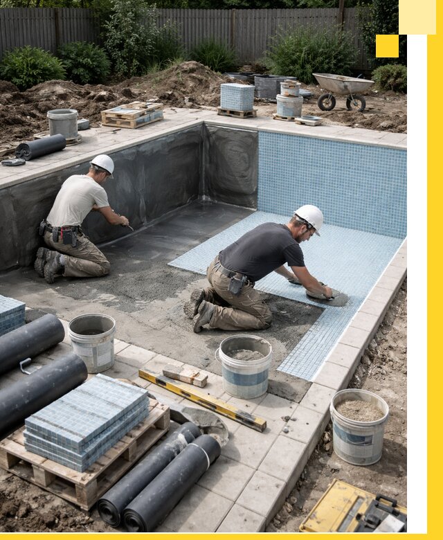 Проектирование и строительство стационарных бассейнов в Новокуйбышевске