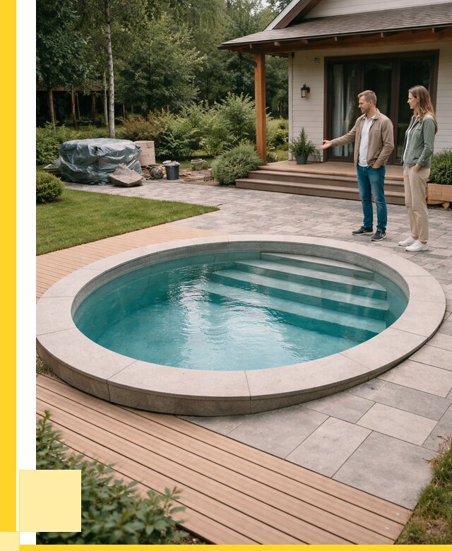 Бассейн на даче под ключ в Новокуйбышевске от 204840 р., ЭриданНвб