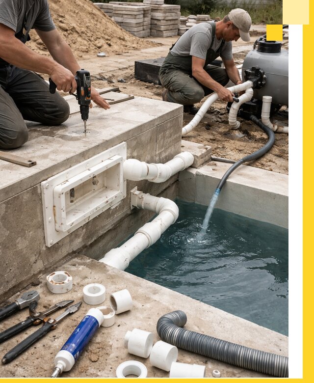 Строительство скиммерных бассейнов под ключ в Новокуйбышевске