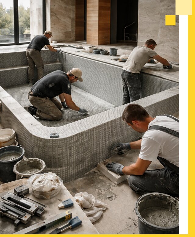 Строительство и установка СПА бассейнов под ключ в Новокуйбышевске