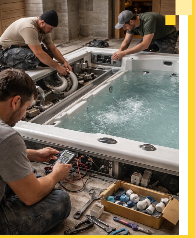 Гидромассажные бассейны под ключ в Новокуйбышевске, дизайн и монтаж