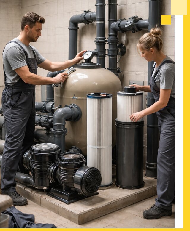 Фильтры и системы фильтрации для бассейнов в Новокуйбышевске