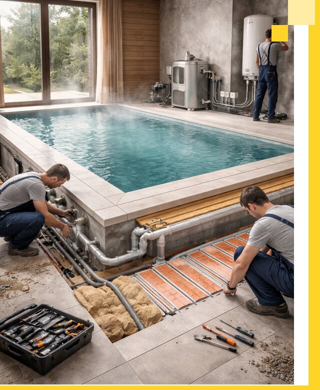 Проектирование и строительство тёплых бассейнов в Новокуйбышевске