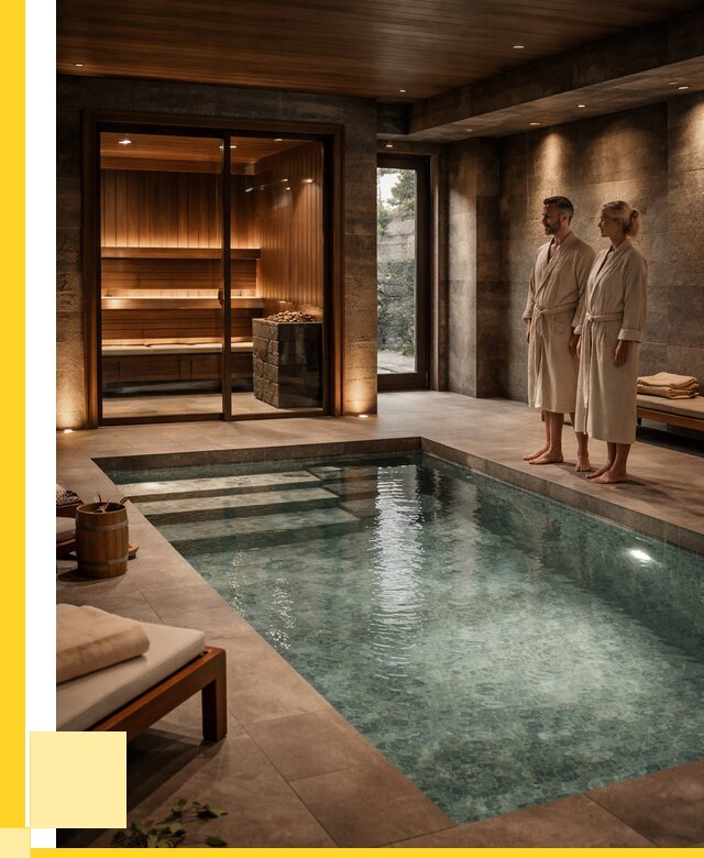 Сауна с большим бассейном в Новокуйбышевске от 1229040 р. ЭриданНвб