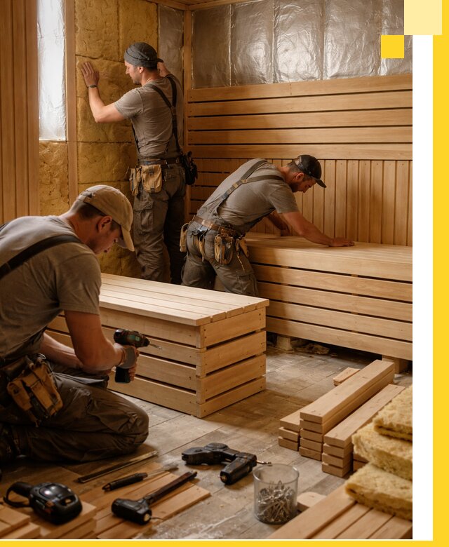 Профессиональное строительство саун под ключ в Новокуйбышевске