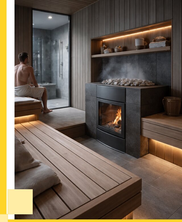Проект сауны в частном доме в Новокуйбышевске от 35847 р. | ЭриданНвб