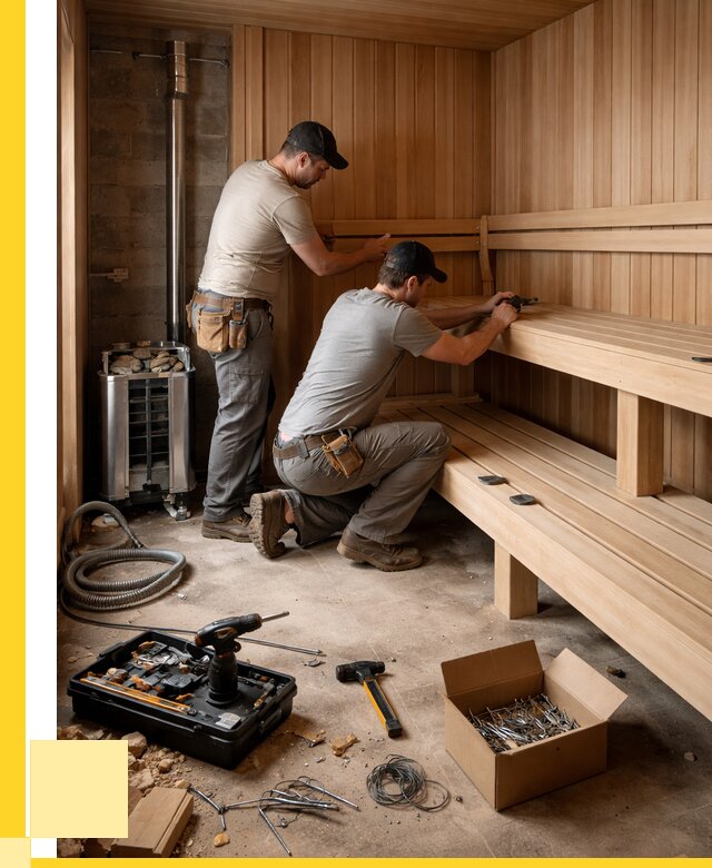 Монтаж саун под ключ в Новокуйбышевске от 122904 р. | ЭриданНвб