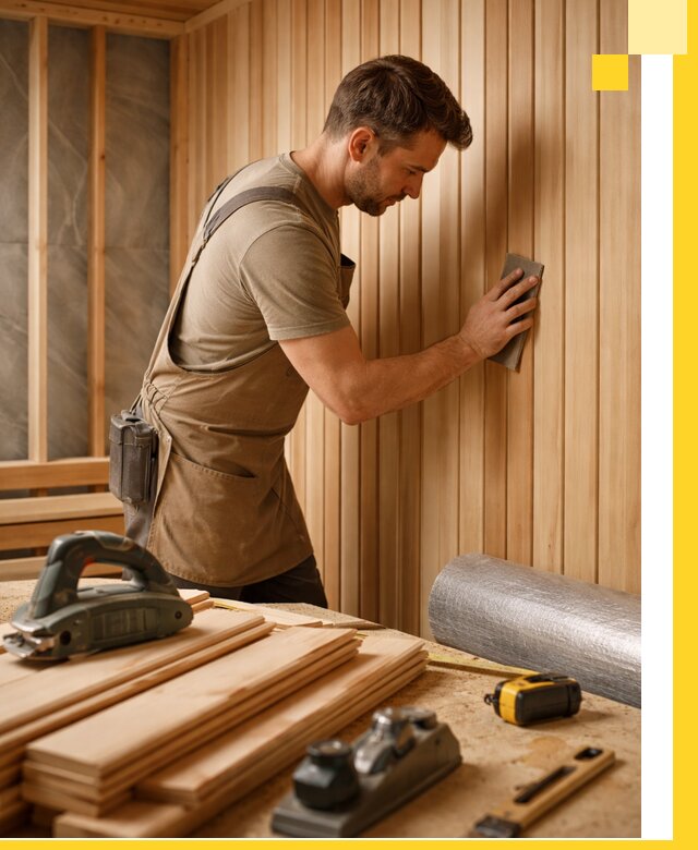 Профессиональная отделка саун и парных под ключ в Новокуйбышевске