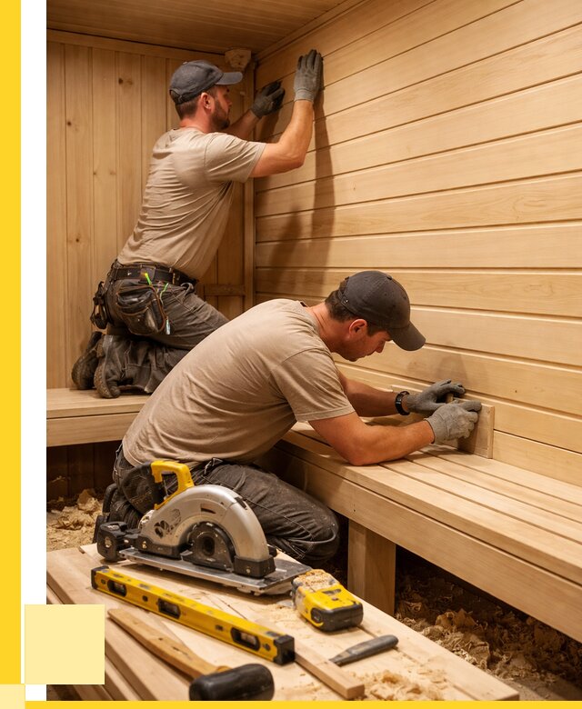 Обшивка саун вагонкой в Новокуйбышевске от 2561 р. | ЭриданНвб