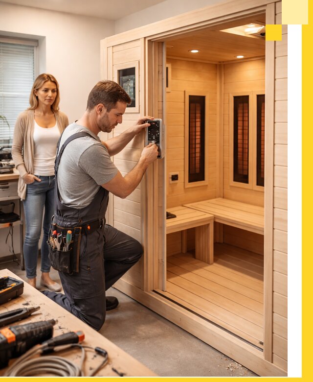 Инфракрасные сауны под ключ в Новокуйбышевске продажа и установка