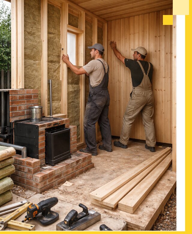 Строительство и установка дачных саун под ключ в Новокуйбышевске