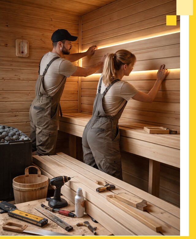 Дизайн саун и бань под ключ с индивидуальным проектом в Новокуйбышевске