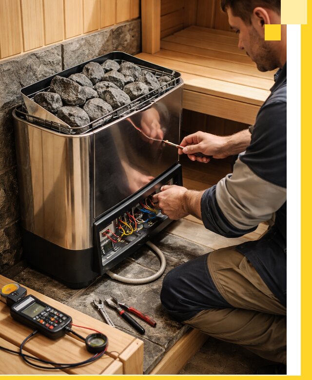 Продажа и установка электрокаменок для саун в Новокуйбышевске