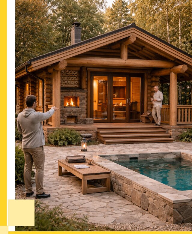 Проекты бань и хамам в Новокуйбышевске от 25605 р. | ЭриданНвб