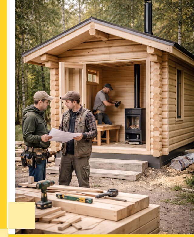 Монтаж бань под ключ в Новокуйбышевске — от 204840 р. | ЭриданНвб