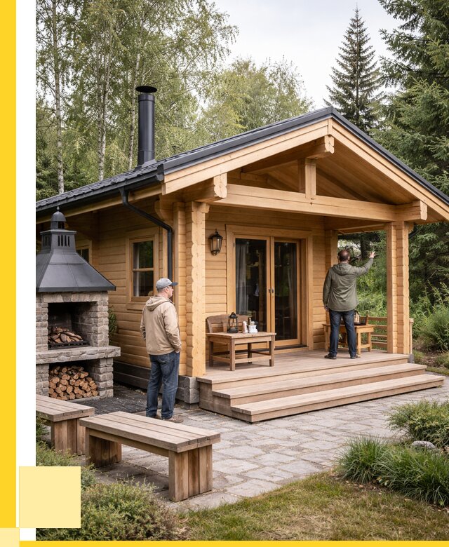 Деревянные бани под ключ в Новокуйбышевске от 460890 р. | ЭриданНвб