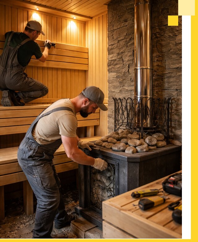 Комплексный дизайн бань, саун и зон отдыха в Новокуйбышевске