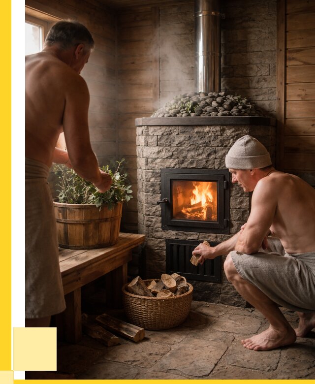 Банные печи под ключ в Новокуйбышевске от 46089 р. | ЭриданНвб кирпичная