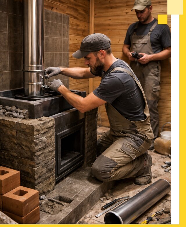 Изготовление и установка банных печей под ключ в Новокуйбышевске