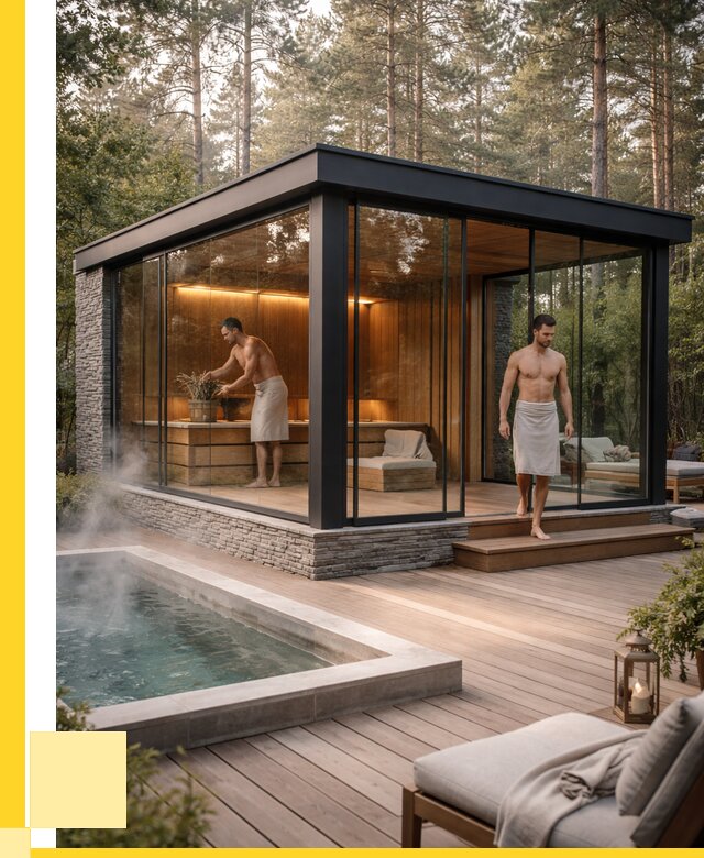 Стеклянные бани и двери в Новокуйбышевске от 460890 р. | ЭриданНвб