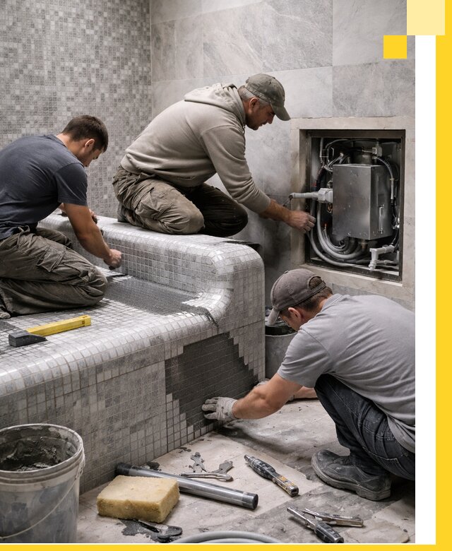 Проекты хамамов под ключ в Новокуйбышевске и дизайн и строительство