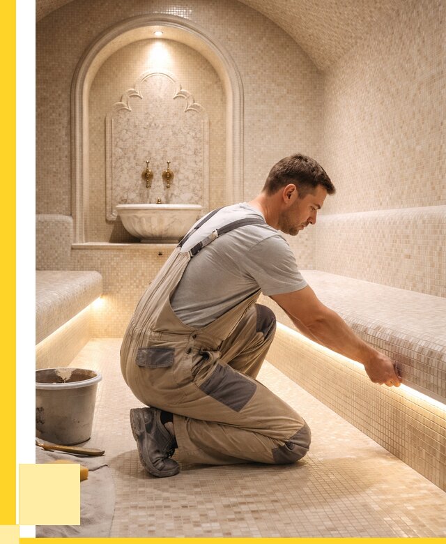 Отделка хамамов под ключ в Новокуйбышевске от 5633 р. | ЭриданНвб